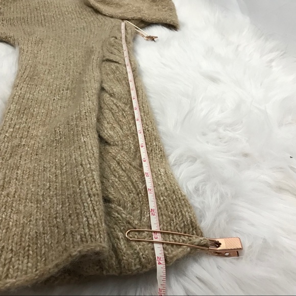 Renee C. Cowl Neck Cable Knit oversized bell sleeve sweater - Picture 9 of 11